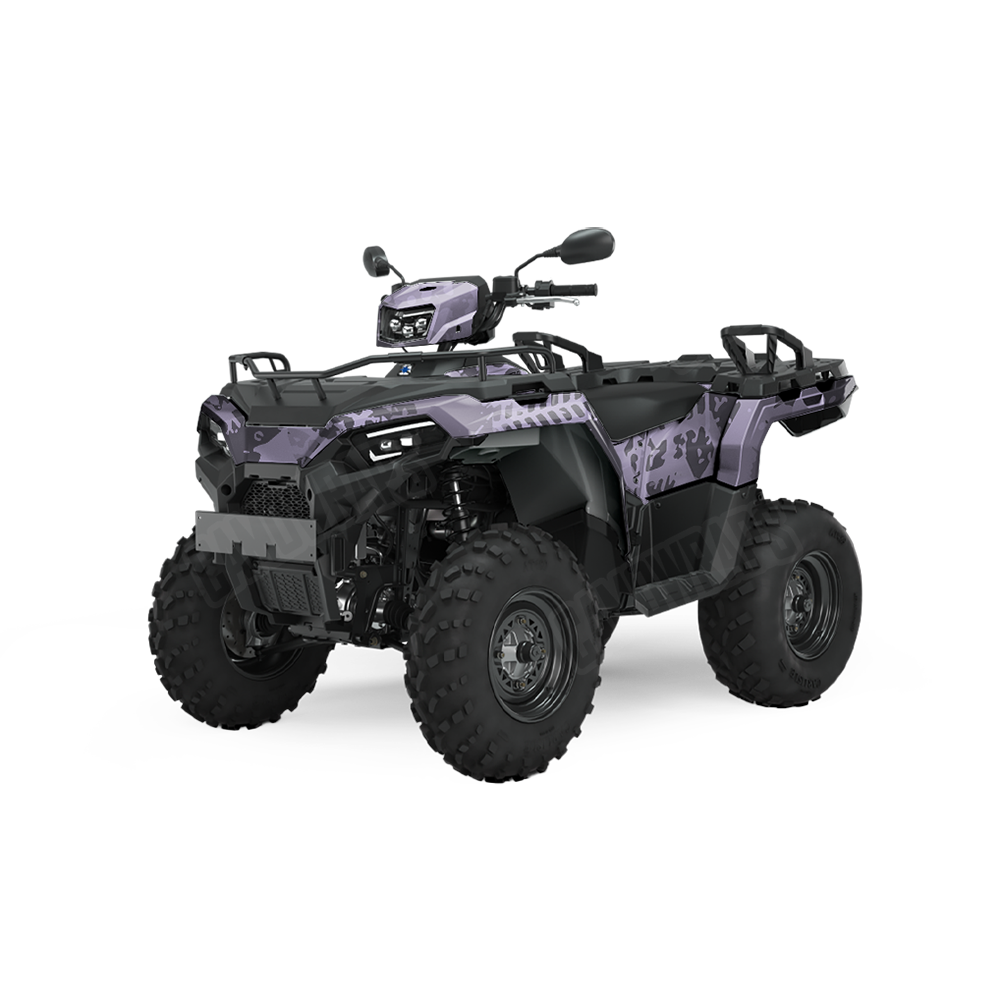 Tire Splatter Lilac ATV Wraps