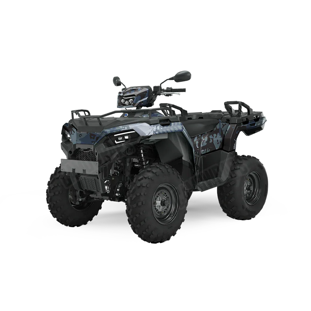 Tire Splatter Navy ATV Wraps