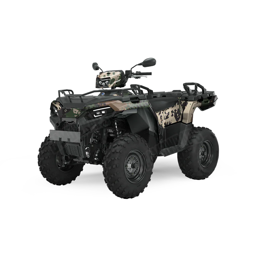 Tire Splatter Woodland ATV Wraps