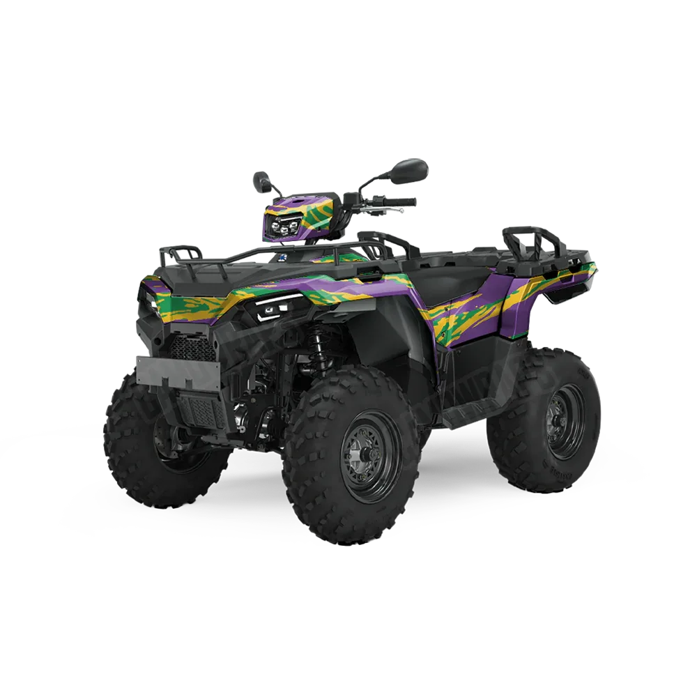 Vietnam Tiger Stripe Mardi Gras ATV Wraps