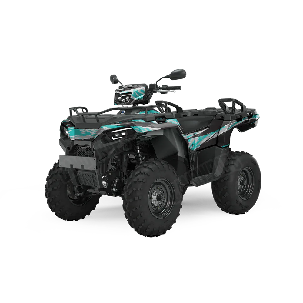 Vietnam Tiger Stripe Tiffany Blue Tiger ATV Wraps