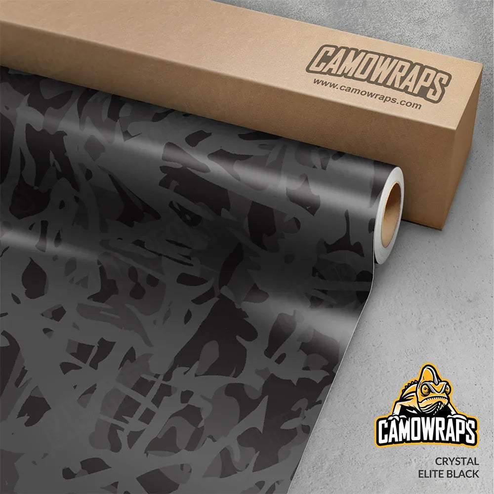 Crystal Elite Black Gun Skin Vinyl Wrap