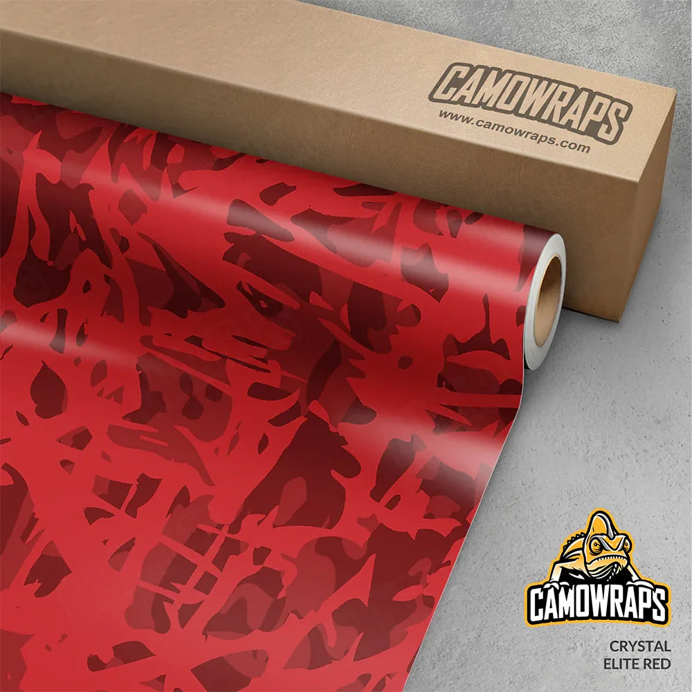 Crystal Elite Red Gun Skin Vinyl Wrap