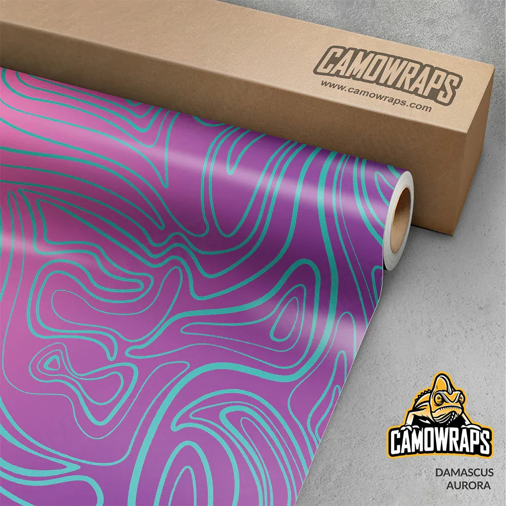 Damascus Aurora Gun Skin Vinyl Wrap