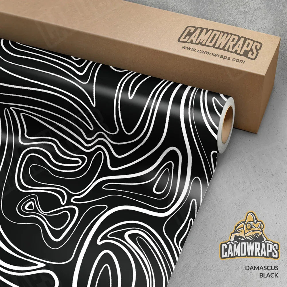 Damascus Black Camo Vinyl Wrap