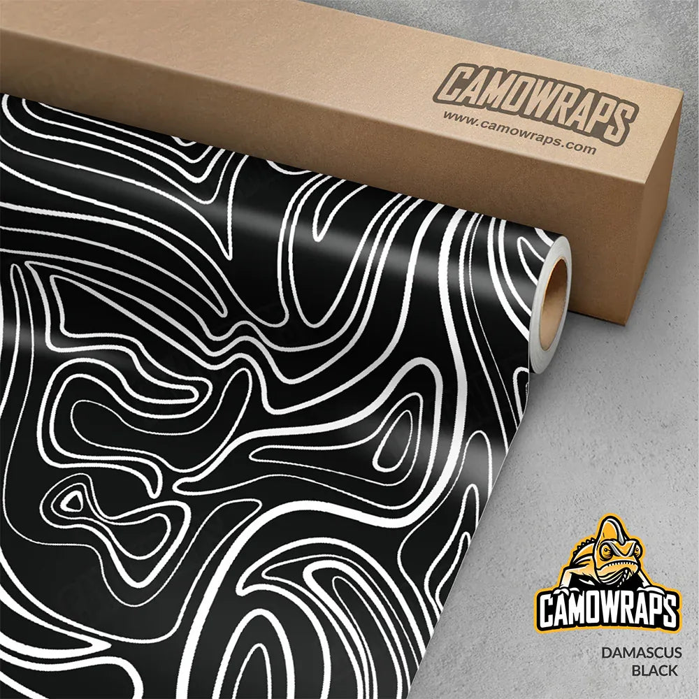Damascus Black Gun Skin Vinyl Wrap