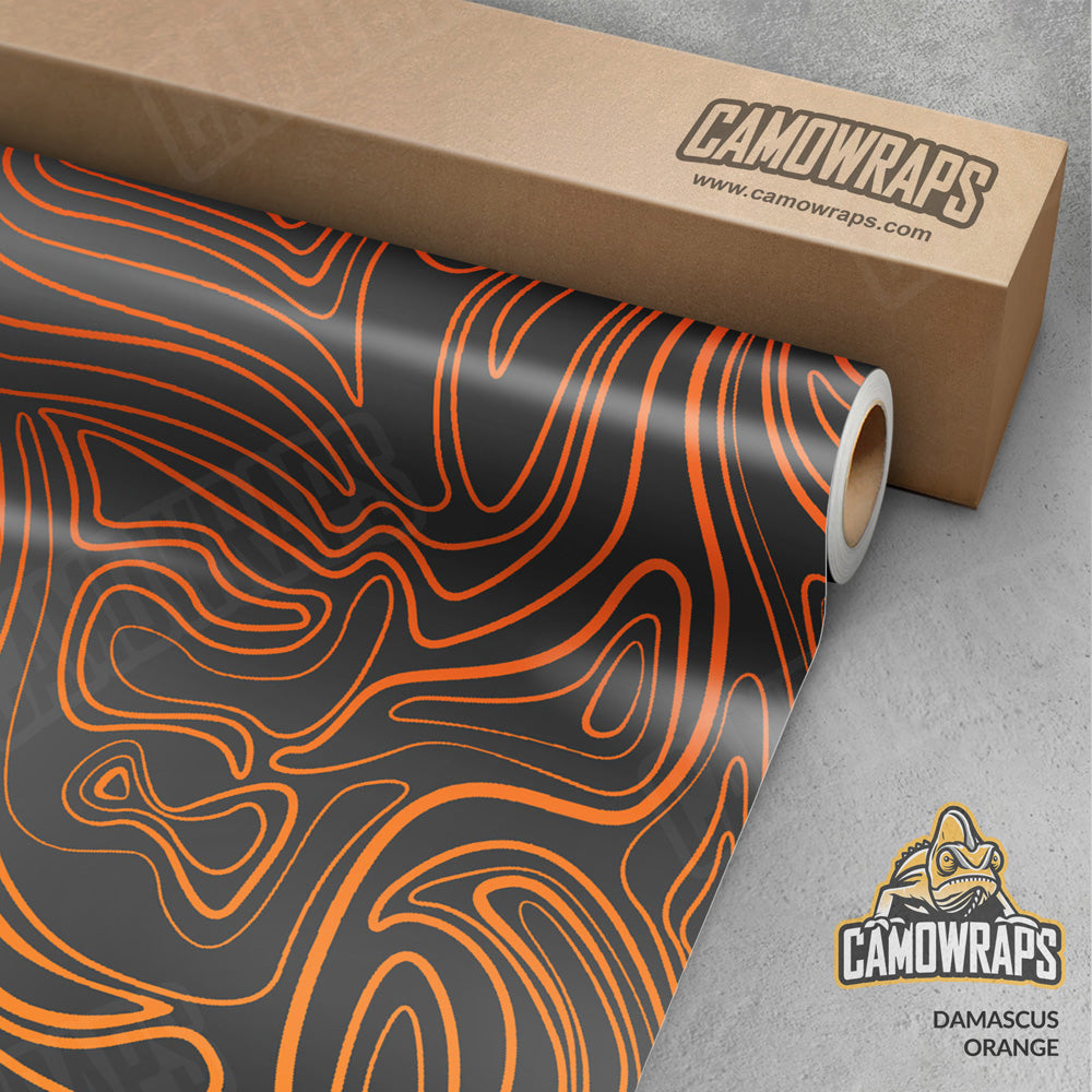 Damascus Orange Camo Vinyl Wrap