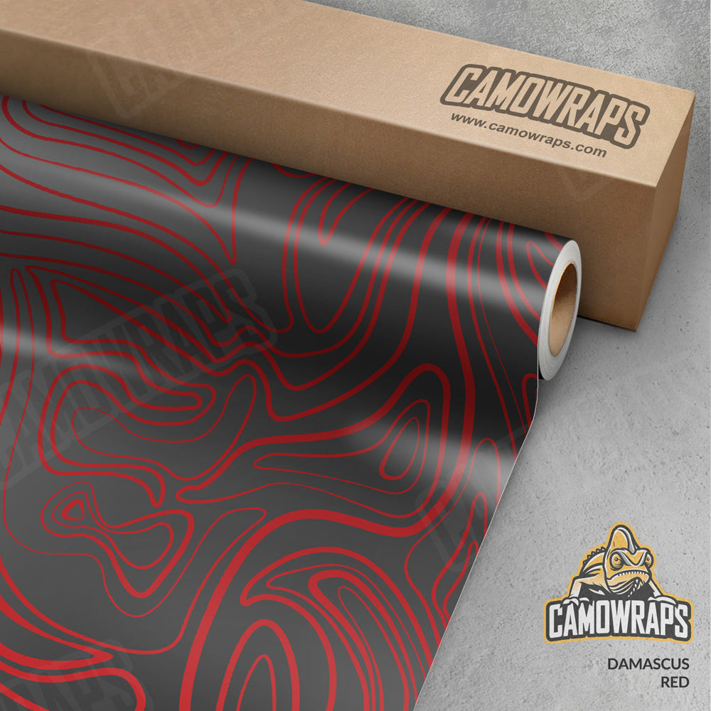 Damascus Red Camo Vinyl Wrap