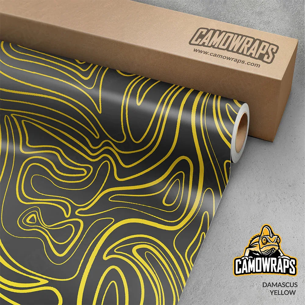 Damascus Yellow Vinyl Wrap | Blowout Stock | Avery Dennison Media | Satin Finish | 5ft x 1ft | 261997