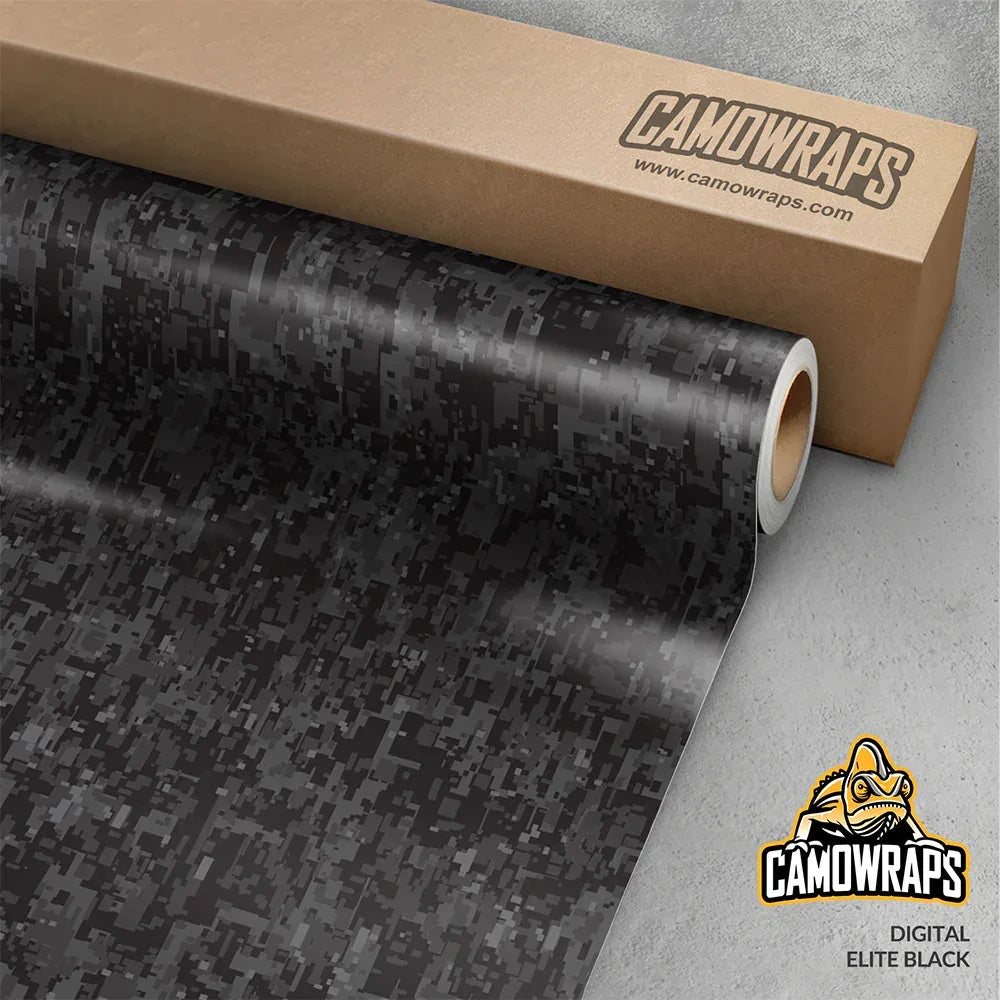 Digital Elite Black Camo Vinyl Wrap | Blowout Stock | Gloss Finish