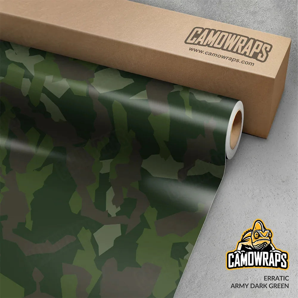 Erratic Army Dark Green Gun Skin Vinyl Wrap