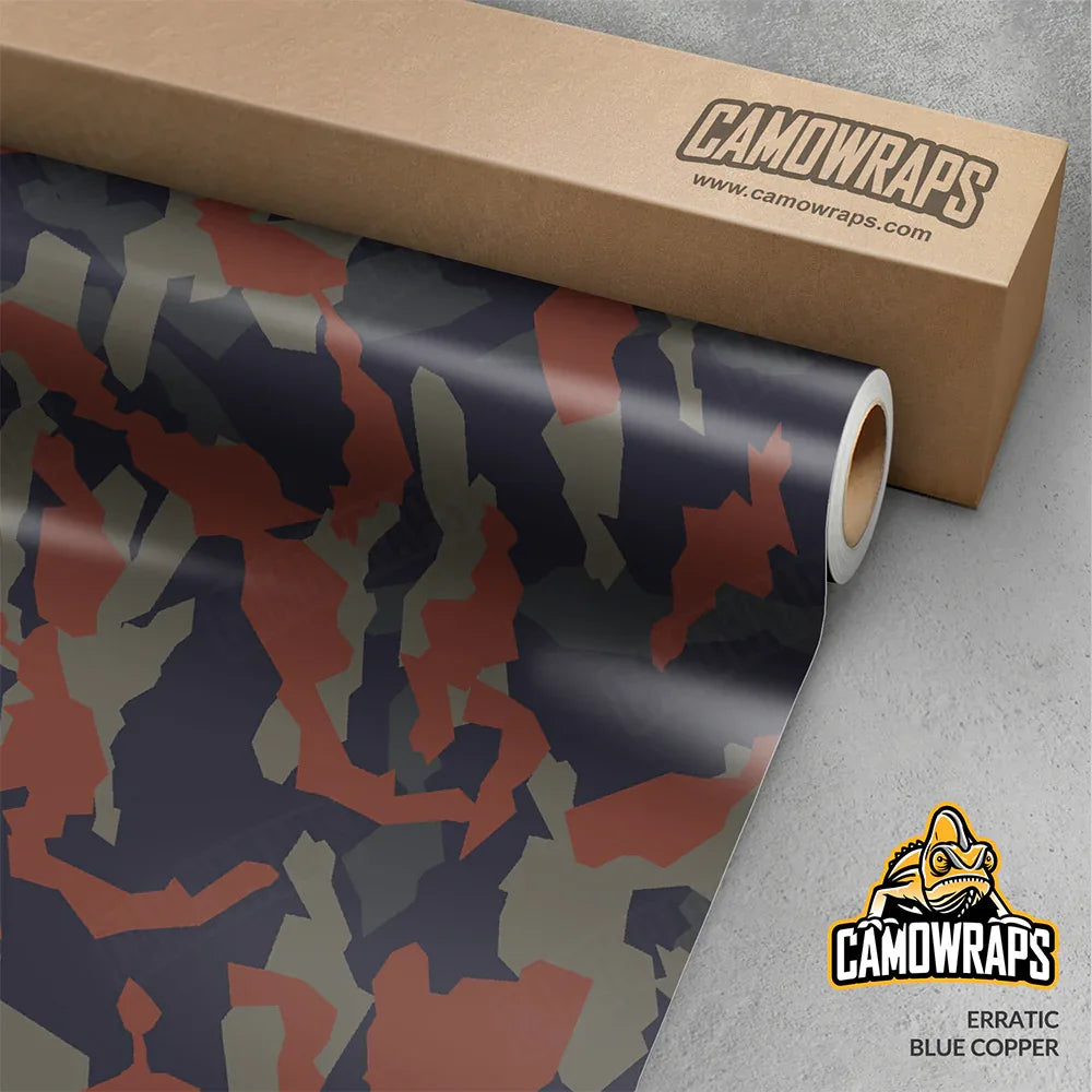Erratic Blue Copper Gun Skin Vinyl Wrap