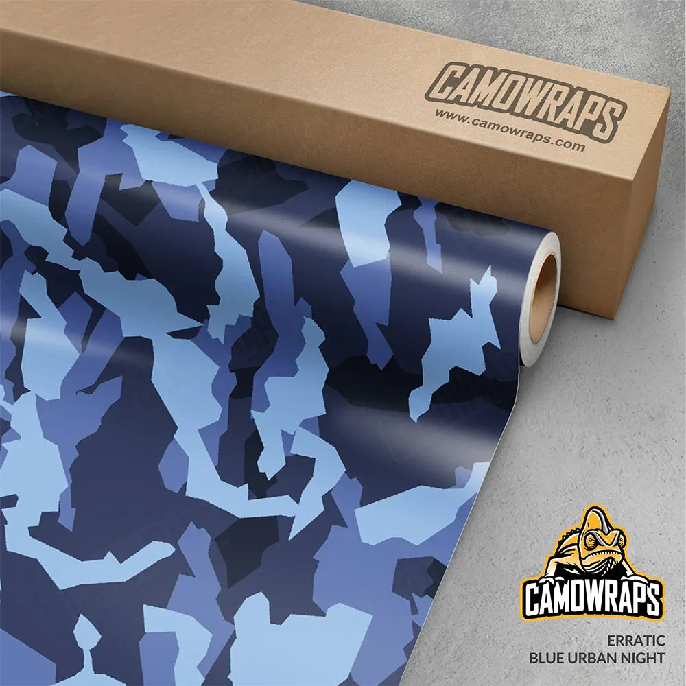 Erratic Blue Urban Night Gun Skin Vinyl Wrap