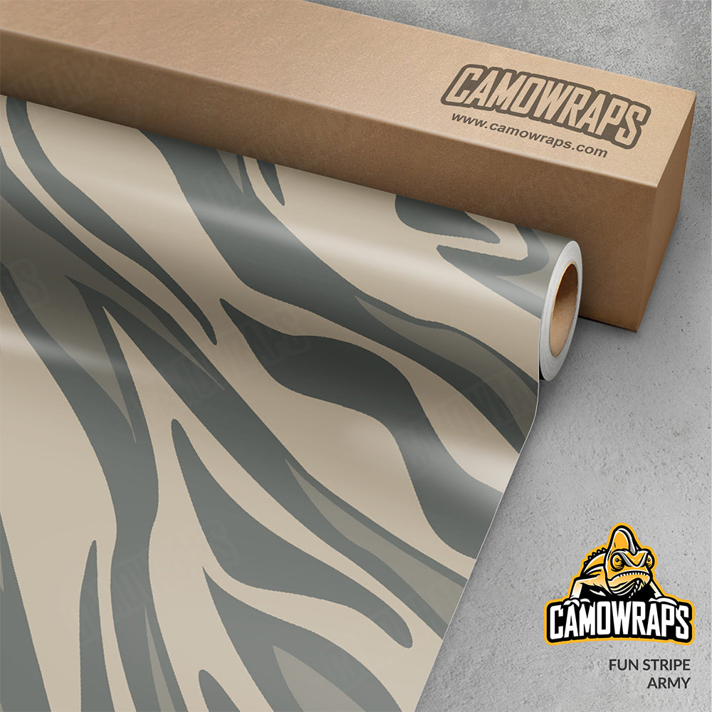Fun Stripe Army Gun Skin Vinyl Wrap