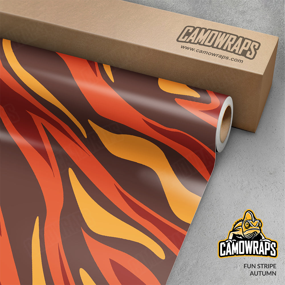 Fun Stripe Autumn Gun Skin Vinyl Wrap