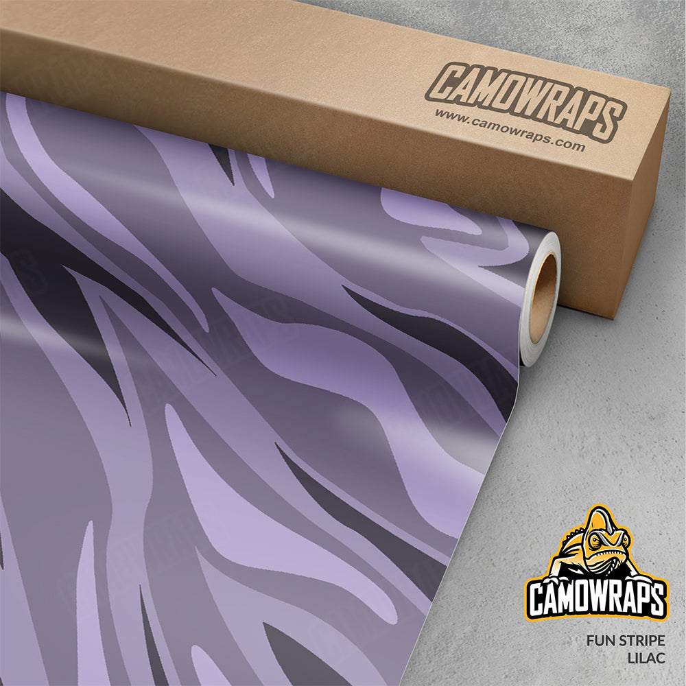 Fun Stripe Lilac Gun Skin Vinyl Wrap