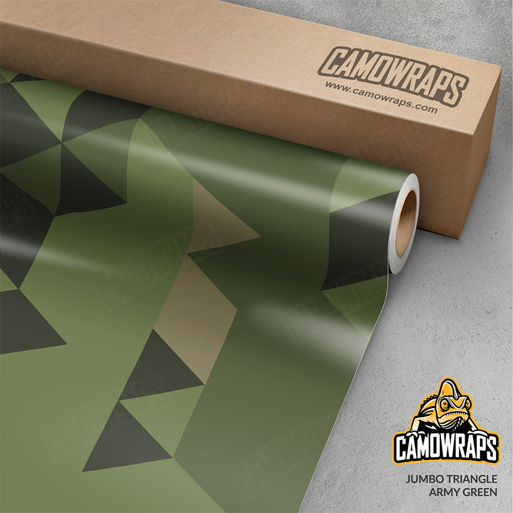Triangle Army Green Gun Skin Vinyl Wrap