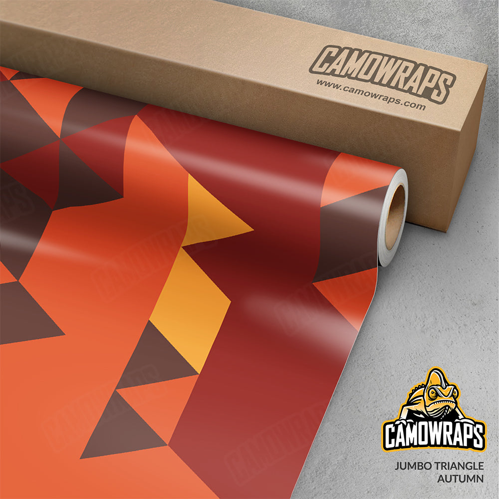 Triangle Autumn Gun Skin Vinyl Wrap