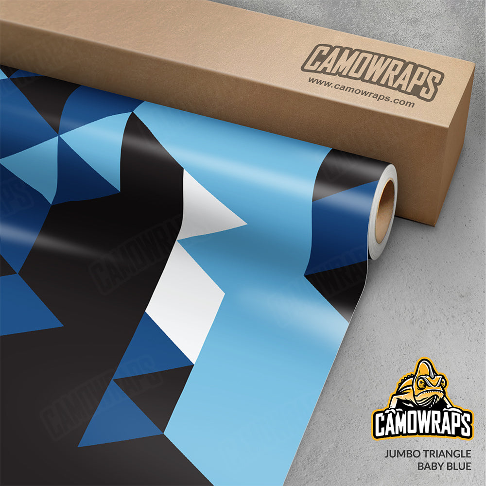 Triangle Baby Blue Gun Skin Vinyl Wrap
