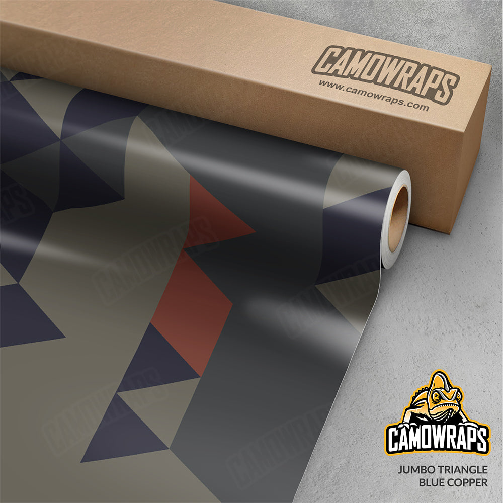 Triangle Blue Copper Gun Skin Vinyl Wrap