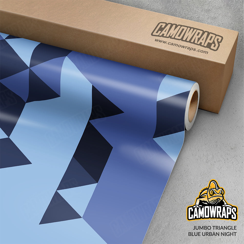 Triangle Blue Urban Night Gun Skin Vinyl Wrap