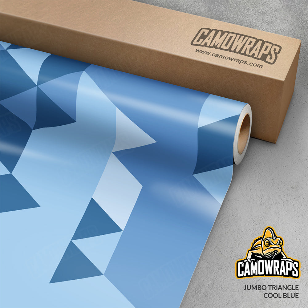 Triangle Cool Blue Gun Skin Vinyl Wrap