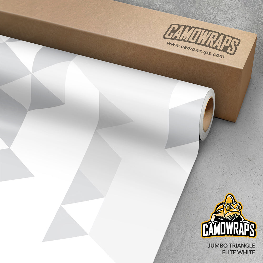 Triangle Elite White Gun Skin Vinyl Wrap
