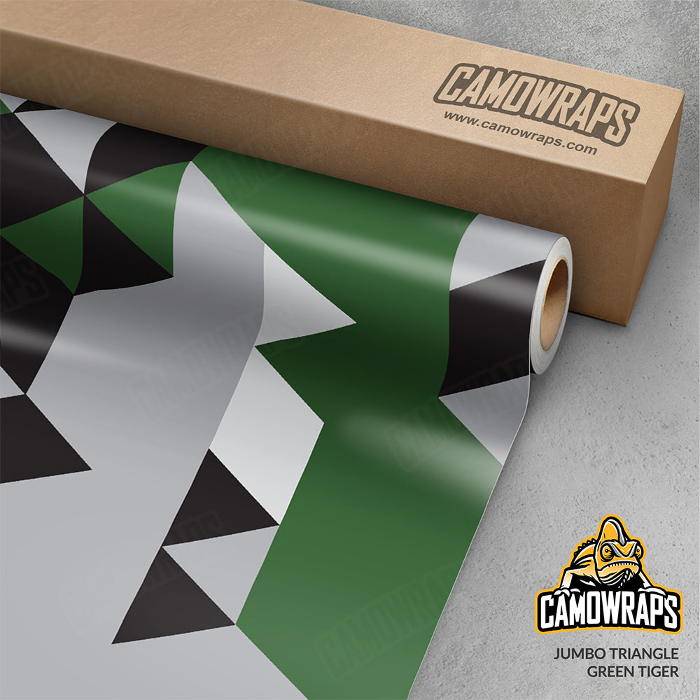 Triangle Green Tiger Gun Skin Vinyl Wrap