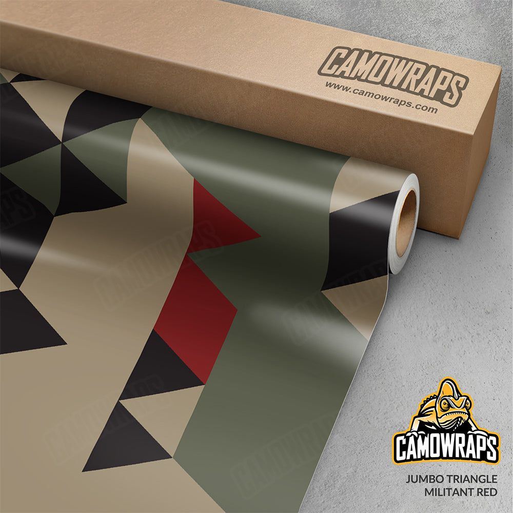 Triangle Militant Red Gun Skin Vinyl Wrap