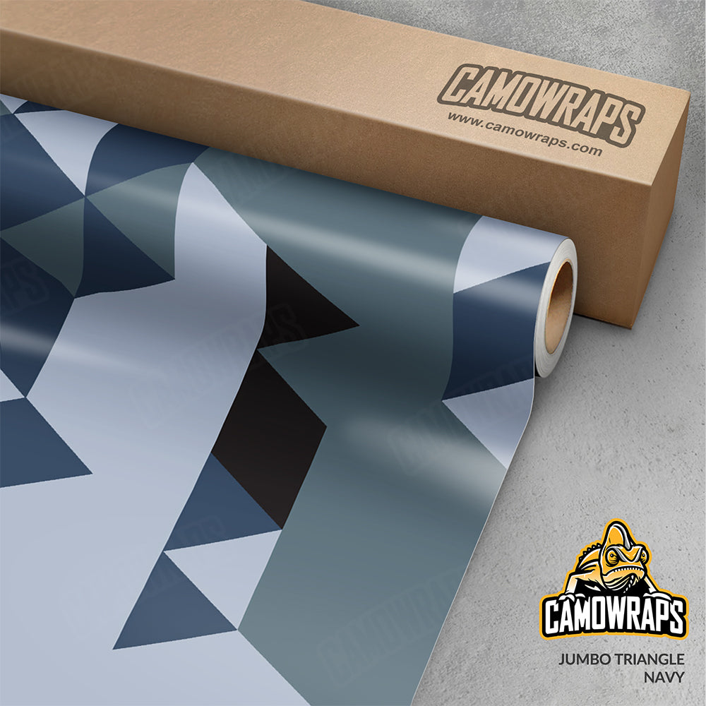 Triangle Navy Gun Skin Vinyl Wrap