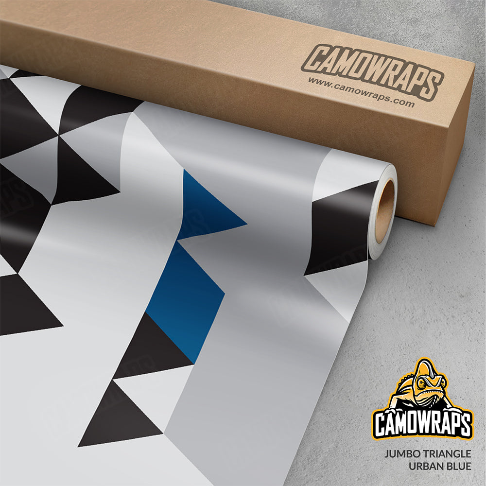 Triangle Urban Blue Gun Skin Vinyl Wrap