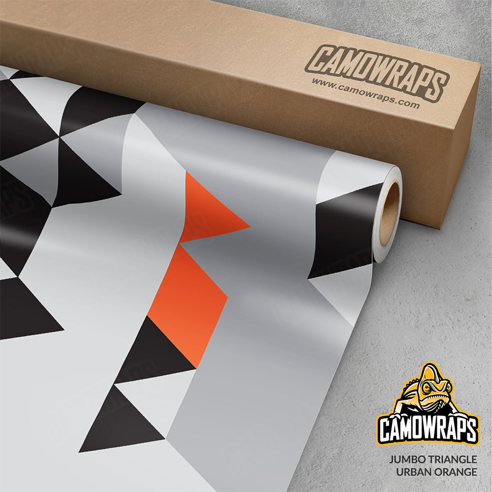 Triangle Urban Orange Gun Skin Vinyl Wrap