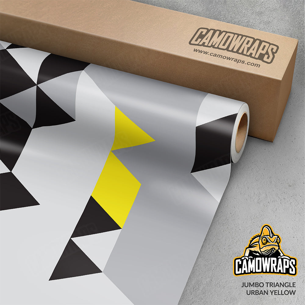 Triangle Urban Yellow Gun Skin Vinyl Wrap