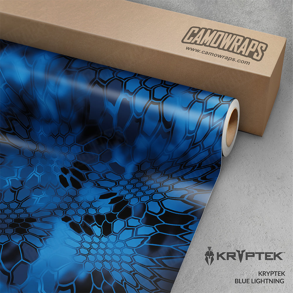 Kryptek Blue Lightning Gun Skin Vinyl Wrap
