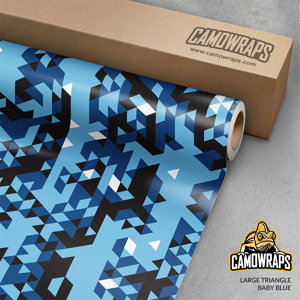 Triangle Baby Blue Gun Skin Vinyl Wrap