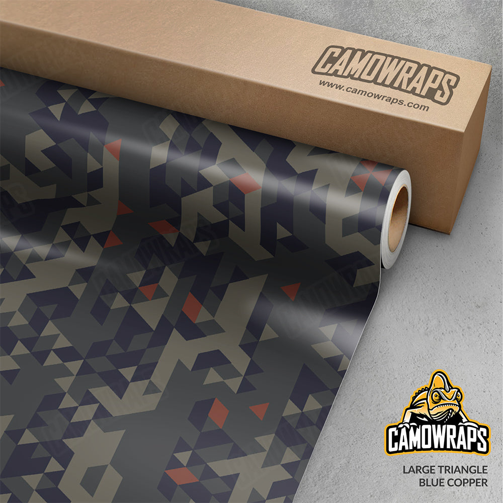 Triangle Blue Copper Gun Skin Vinyl Wrap
