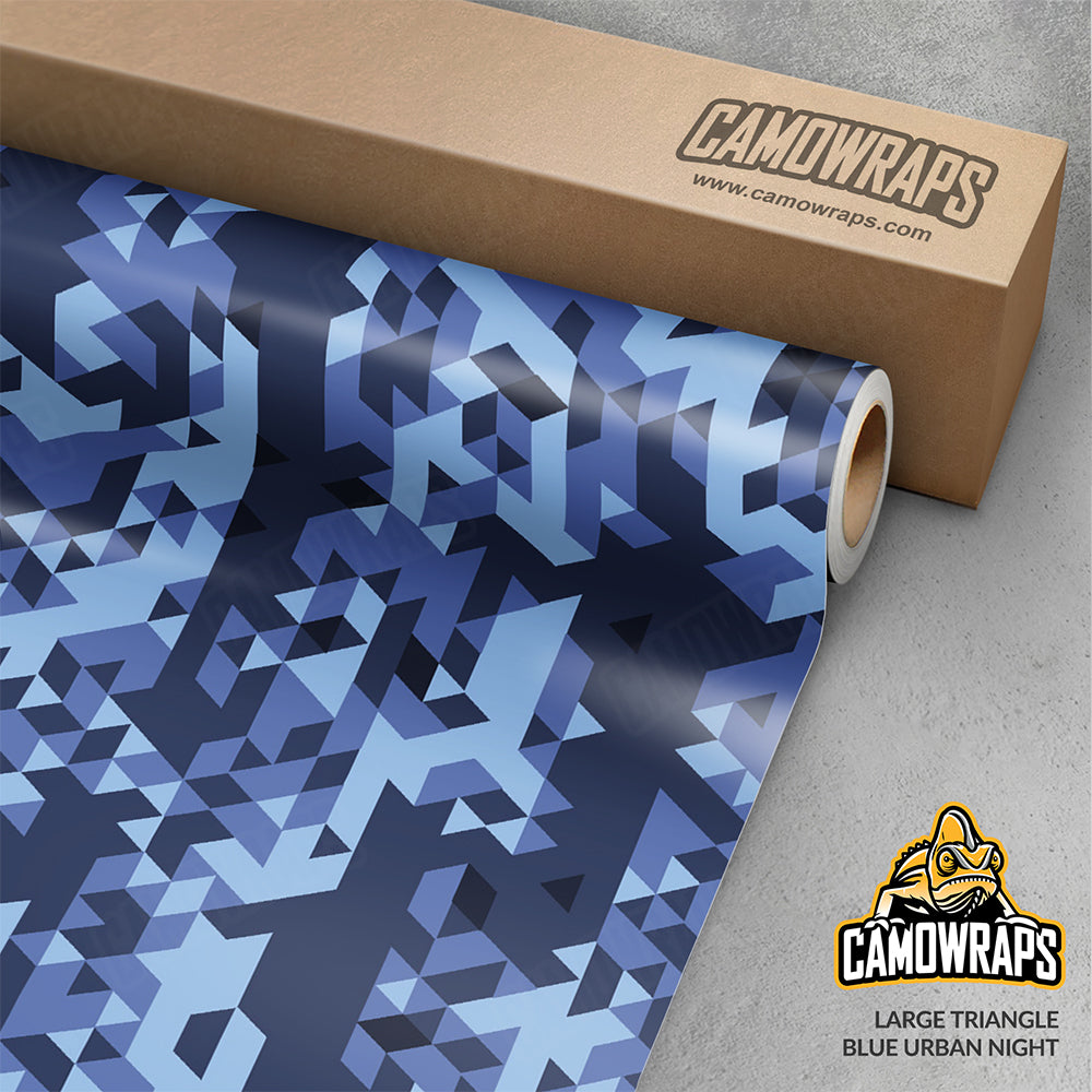 Triangle Blue Urban Night Gun Skin Vinyl Wrap