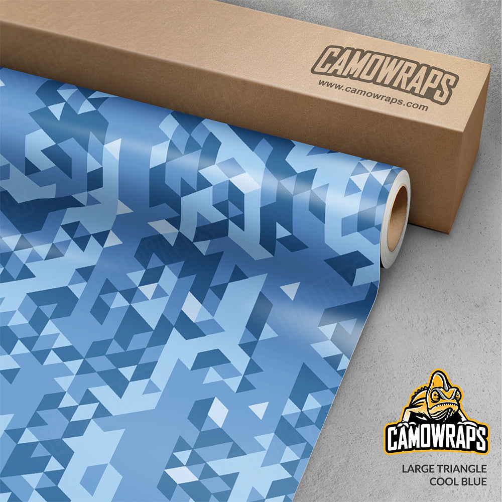 Triangle Cool Blue Gun Skin Vinyl Wrap