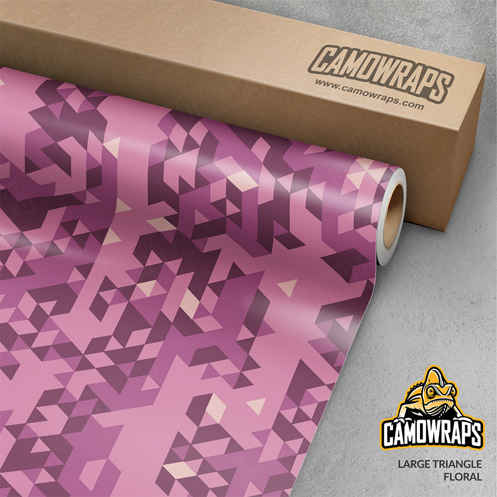 Triangle Floral Gun Skin Vinyl Wrap