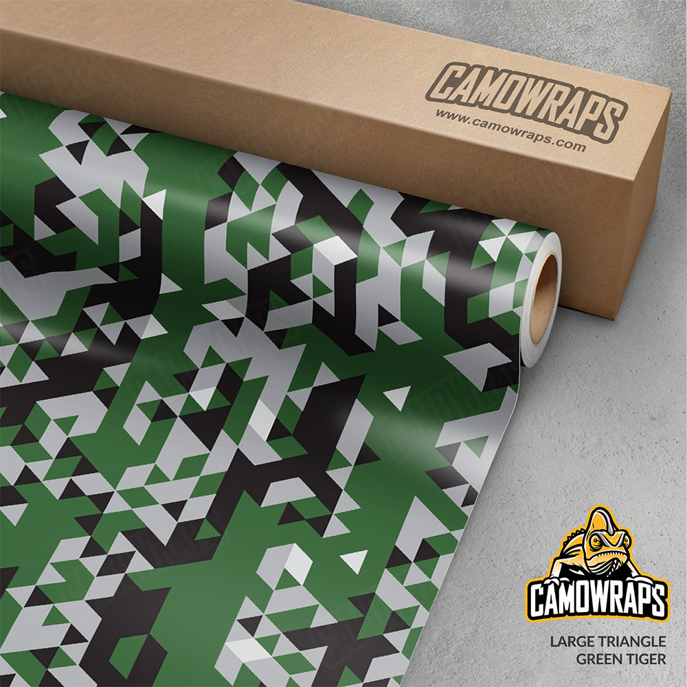 Triangle Green Tiger Gun Skin Vinyl Wrap
