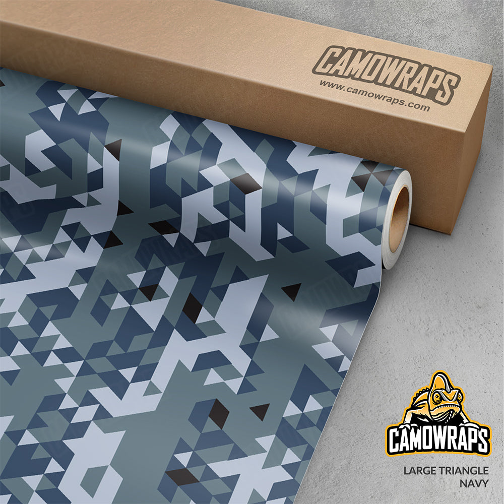 Triangle Navy Gun Skin Vinyl Wrap