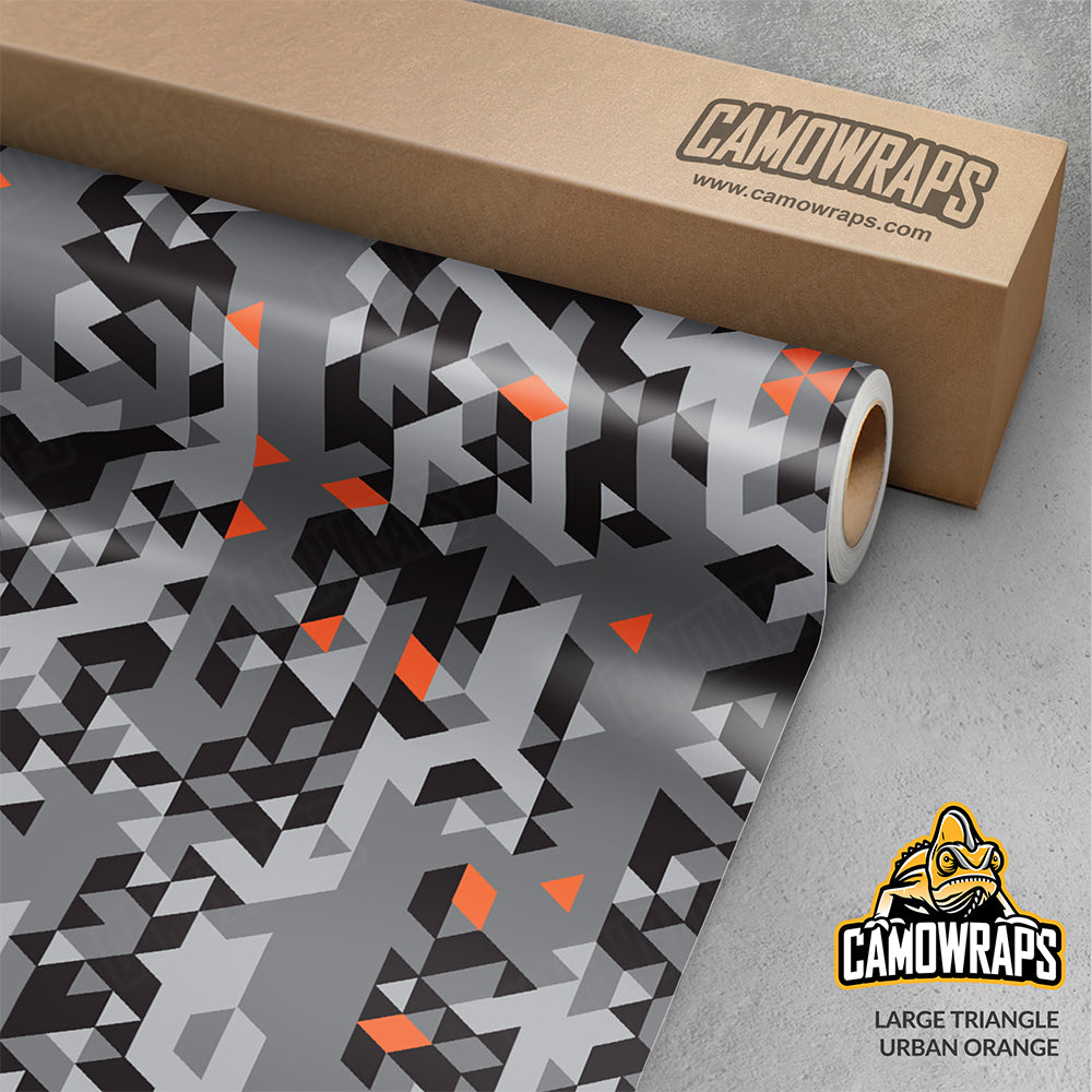 Triangle Urban Orange Gun Skin Vinyl Wrap