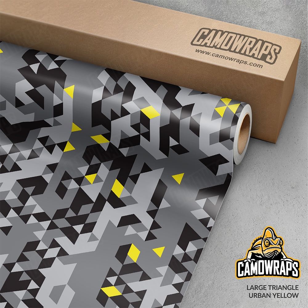 Triangle Urban Yellow Gun Skin Vinyl Wrap