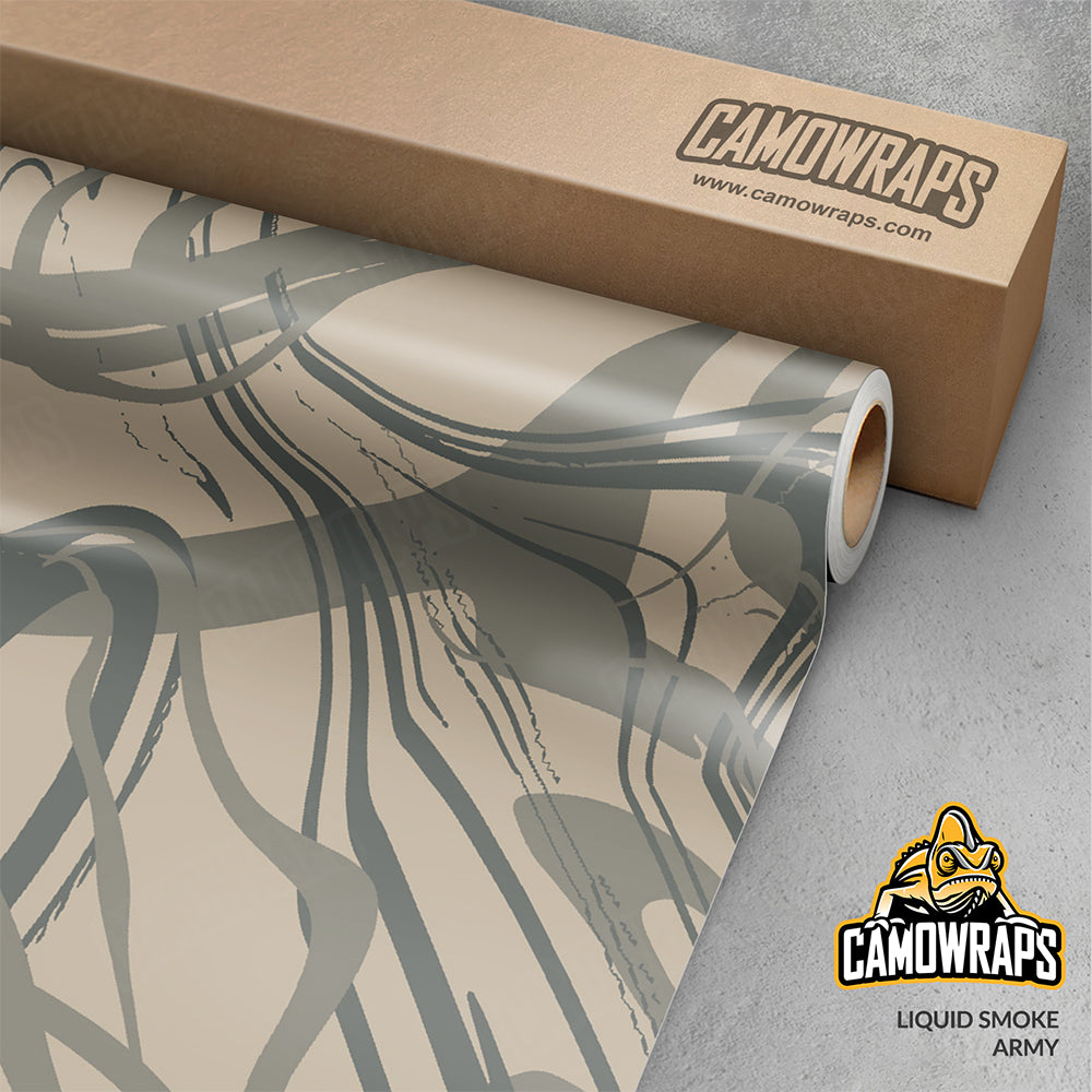 Liquid Smoke Army Gun Skin Vinyl Wrap