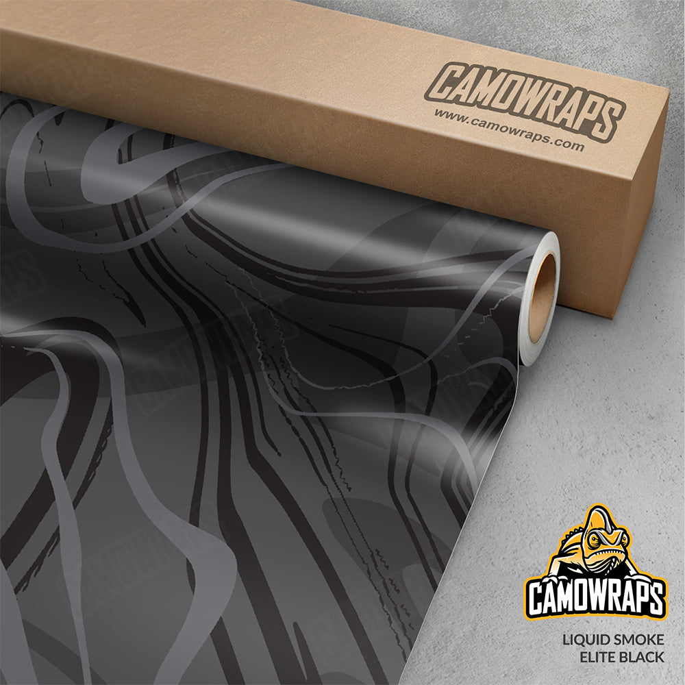 Liquid Smoke Elite Black Gun Skin Vinyl Wrap