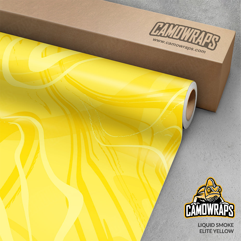 Liquid Smoke Elite Yellow Gun Skin Vinyl Wrap