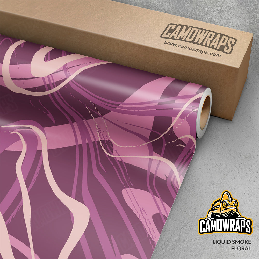 Liquid Smoke Floral Gun Skin Vinyl Wrap