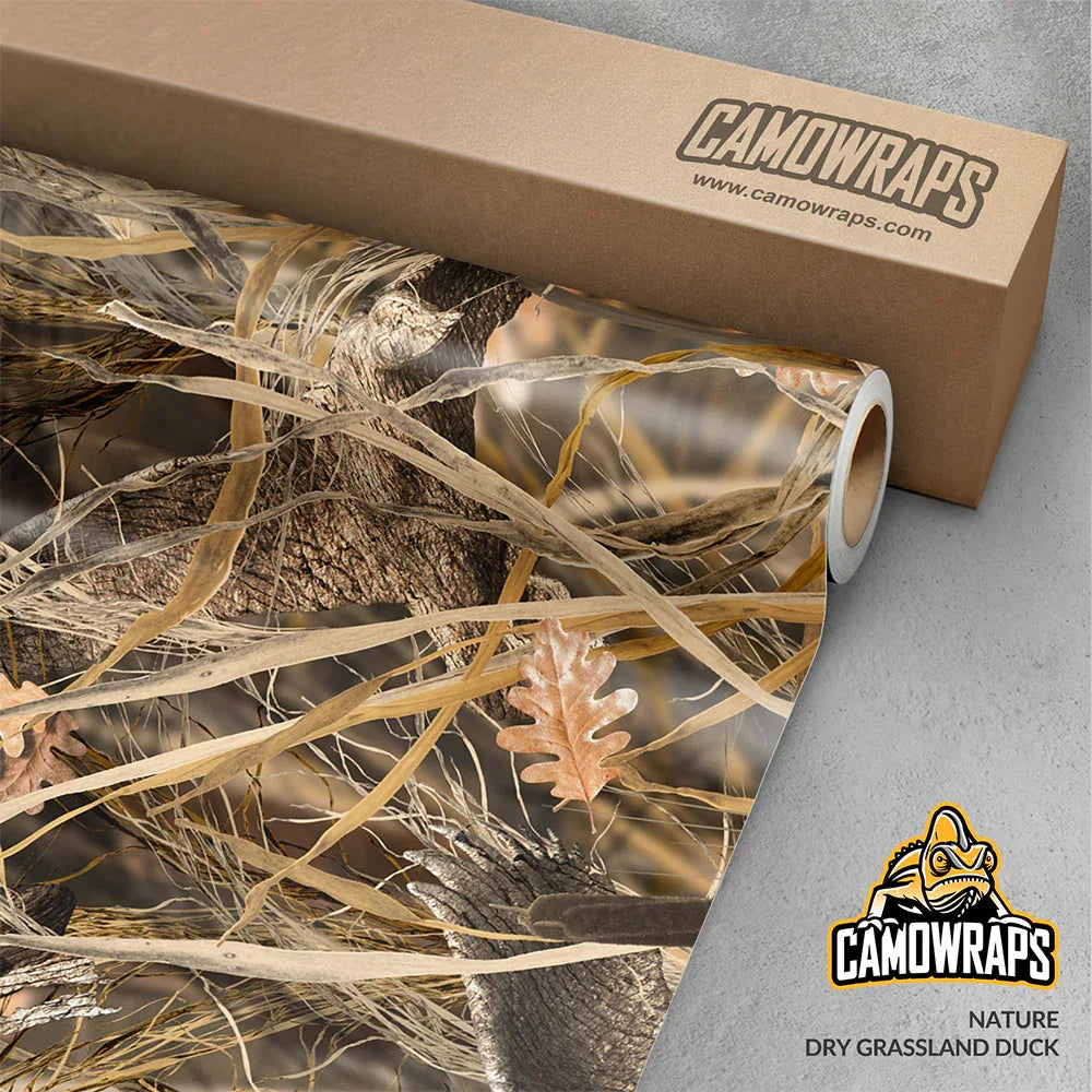 Nature Dry Grassland Duck Gun Skin Vinyl Wrap