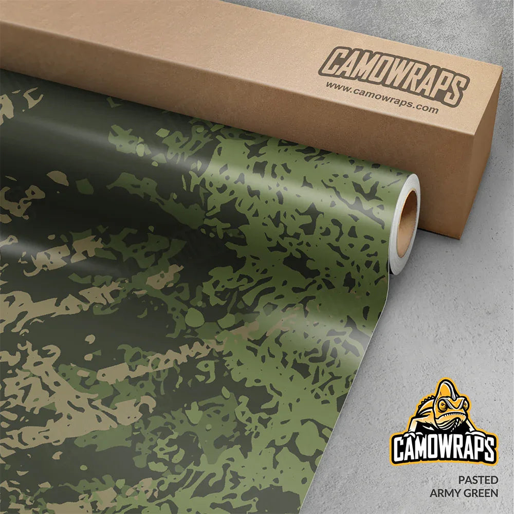 Pasted Army Green Gun Skin Vinyl Wrap