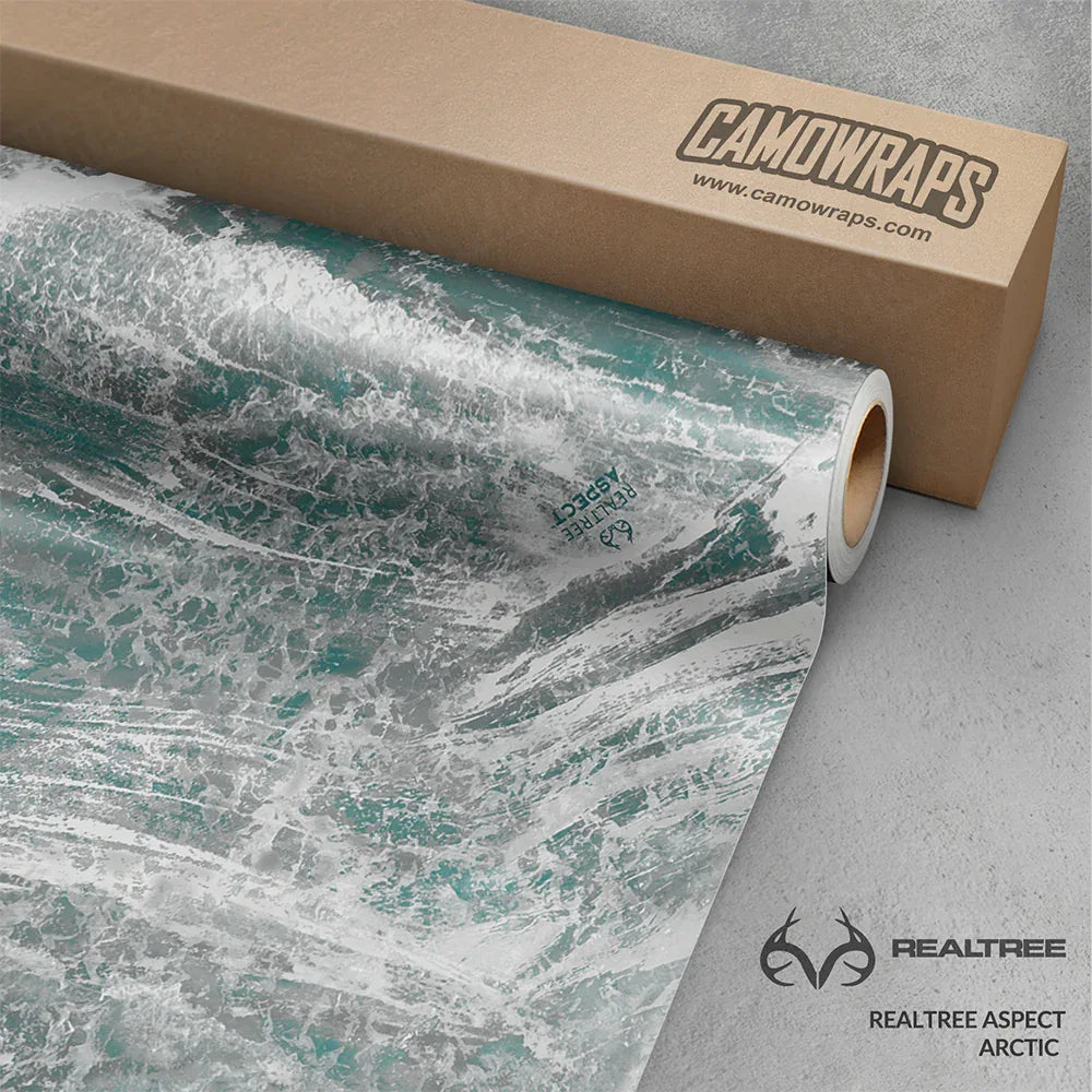 Realtree Aspect Arctic Vinyl Wrap | Blowout Stock | Avery Dennison Media | Matte Finish | 4ft x 4ft | 454451